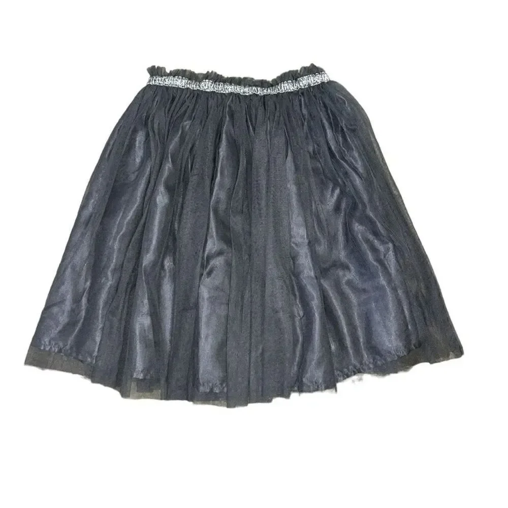 Girls Gray Tulle Skirt(Size M7/8)